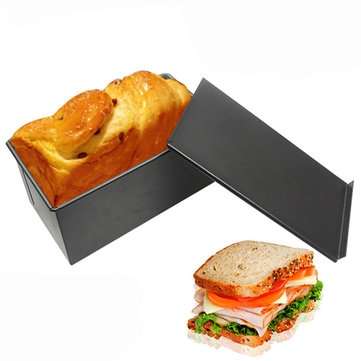 Rectangle Non-stick Toast Box Kitchen Pastry Bread Baking Pan Bakeware