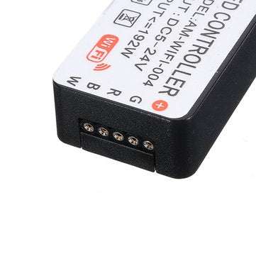 Smart WiFi 5Pin RGBW LED Strip Controller+32Keys Remote Control Work With Amazon Alexa Google Assist