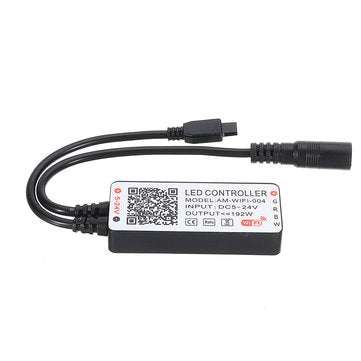 Smart WiFi 5Pin RGBW LED Strip Controller+32Keys Remote Control Work With Amazon Alexa Google Assist