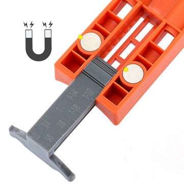 Pocket Hole Jig System With Magnet Wood Drill Positioning Slider Plastic Dowel Jig Tool 9.5mm Drill