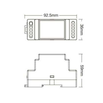 MiBoxer DC12V-24V LS2S 5 in 1 LED Controller (DIN Rail) for Single Color RGB RGBW RGB+CCT Strip Lig