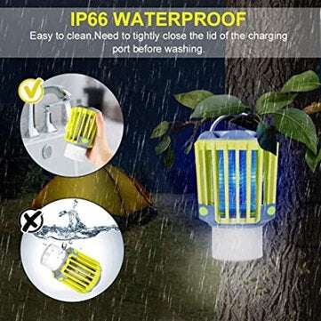 RUNACC Camping Lantern 3 In 1 Rechargeable LED Anti-Mosquito Lamp Camping Lantern with 2200 mAh rech