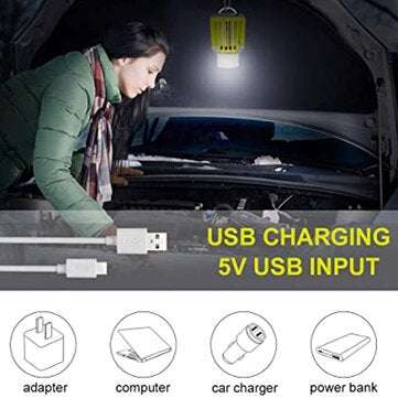 RUNACC Camping Lantern 3 In 1 Rechargeable LED Anti-Mosquito Lamp Camping Lantern with 2200 mAh rech