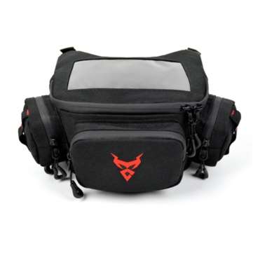 MOTOCENTRIC Touch Screen Navigation Visible Motorcycle Front Storage Bag Waterproof ... (COLOR: RED)