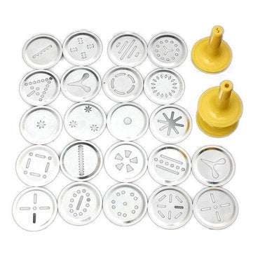 Stainless Steel Non-Stick Cookie Press  Set Include 22 Shapes & 4 Decorating Tips