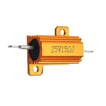 RX24 25W 15R 15RJ Metal Aluminum Case High Power Resistor Golden Metal Shell Case Heatsink Resistanc