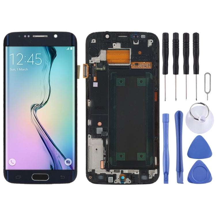 Original Super AMOLED LCD Screen for Samsung Galaxy S6 Edge SM-G925F Digitizer Full Assembly with...