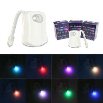 Night Light WC Toilet Light PIR Sensor Toilet Seat Night Lights Intelligent Motion Sensor Bathroom L