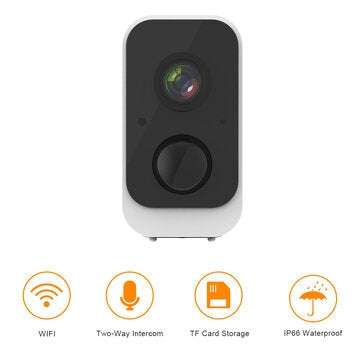 Pripaso 1080P Wireless Battery Powered WiFi Camera Outdoor Security IP Camera Waterproof Rechargeabl