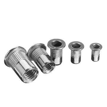 Suleve MXRN5 180Pcs M3/M4/M5/M6/M8/M10 Stainless Steel Rivet Nut Threaded Countersunk Head Insert Nu