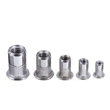 Suleve MXRN5 180Pcs M3/M4/M5/M6/M8/M10 Stainless Steel Rivet Nut Threaded Countersunk Head Insert Nu