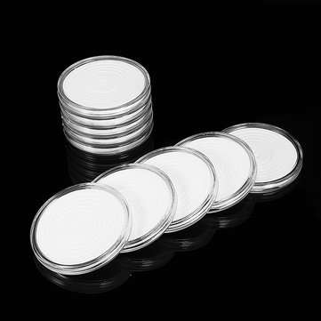 Small Round Box One Clear Ten Commemorative Coin Coin Collection Box Coin Holder
