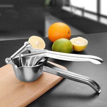 Manual Fruit Juicer Stainless Steel Crusher Squeezer Hand Press Lemon Orange