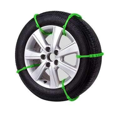 10xUniversal Car Tire Snow Antislip Chains Belt Winter Wheel Anti-Skid Vehicle (COLOR.: ORANGERED)