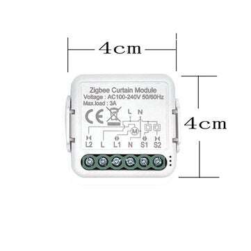 Tuya ZB Smart Curtain On-off Module APP Remote Control Timing Switch Compatible with Amazon Alexa /G