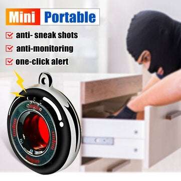 K100 Portable Mini Black Camera Detector IR Scanner Detector Anti-peeping