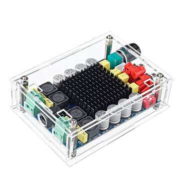 TDA7498 Stereo 2X100W Dual Channel  High Power Digital Computer Power Amplifier with Acrylic Shell