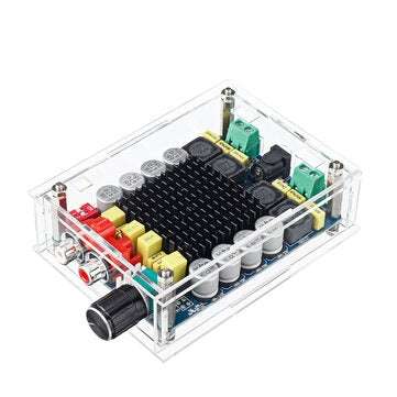 TDA7498 Stereo 2X100W Dual Channel  High Power Digital Computer Power Amplifier with Acrylic Shell