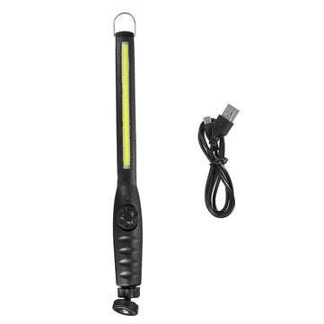 Rechargeable COB LED Work Light Magnet Spiral Switch Non-Polar Dimming 360 Revolving