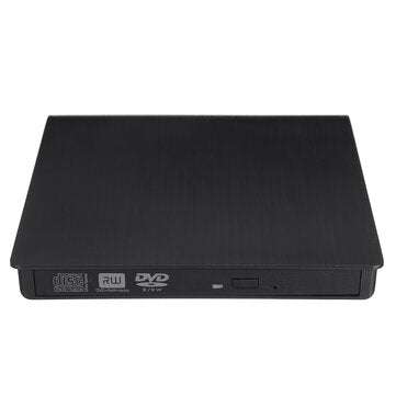 Portable USB 3.0 Black External DVD-RW Max.24X High-speed Data Transmission for Win XP Win 7 Win 8 W