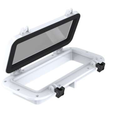 Newmao Rectangular Skylight Deck Hatch Porthole Window Anti-aging Explosion-proof For Marine Boat Ya