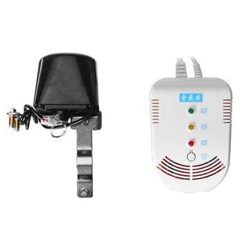 Home Gas Leak Detector Alarm System Automatic Manipulator Shut Off Valve Device