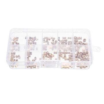 Suleve MXBN1 200Pcs M2/M2.5/M3 Knurled Brass Threaded Insert Nut Female Thread Embedment Nuts Ass
