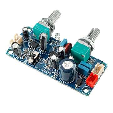 Low Pass Filter Bass Subwoofer Preamp Amplifier Board Single Power DC 9-32V Preamplifier with Bass V