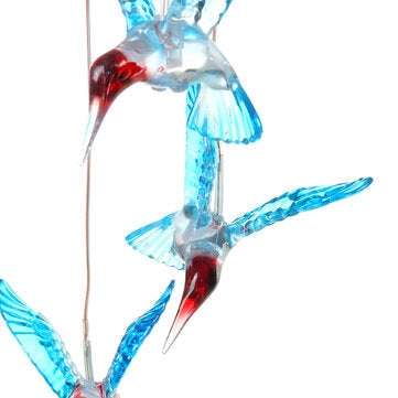 Solar Hummingbird Wind Chime Light Waterproof Color Changing Solar Powered LED