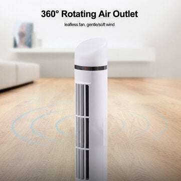 Bakeey Mini Desktop Vertical Bladeless Fan USB Portable Air Cooler Fan Personal Air Cooling Fans Han