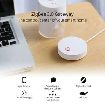 RSH-GW001 Smart Tuya ZigBee3.0 Hub Gateway Smart Home Bridge Smart Life APP Wireless Remote Controll