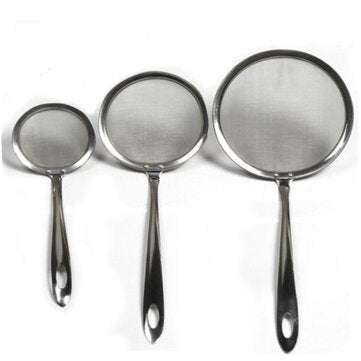 Stainless Steel Oil Dipper Colander Spoon Oil Filter Spoon Oil Strainer Cooking Tool (SIZE: S)