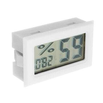 Mini LCD Digital Thermometer Hygrometer Fridge Freezer Temperature Humidity Meter White Egg Incubato
