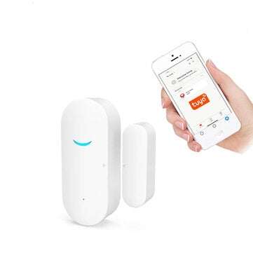 EARYKONG Tuya Smart WiFi Door & Window Sensor Door Open / Closed Detectors Home Alarm Compatible Wit