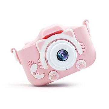 Mini Kids Digital Camera USB Charging 20 Inches 20MP Pixel Small DSLR Motion Camer... (COLOR.: PINK)