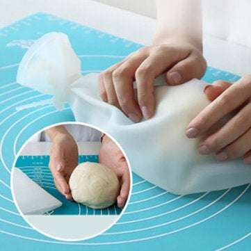 Multifunctional Household Non-Stick Hand Kneading Dough Bag Food Grade Silicone Ma... (COLOR: WHITE)