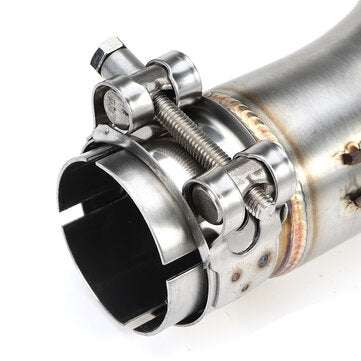 Motorcycle Mid Exhaust Middle Muffler Pipe Link Without Exhaust Slip-On Escape For Kawasaki Ninja400
