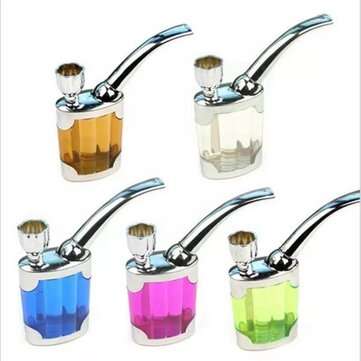 Resin Hookah Water Filter Dual-Purpose Smoke Water Pipe Smoking Holder Mini Chicha... (COLOR: GREEN)