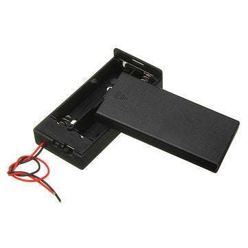 Plastic Battery Holder Storage Box Case Container w/ON/OFF Switch For 2x18650 Batteries 3.7V
