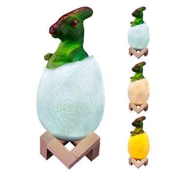 KL-02 Decorative 3D Deputy Dinosaur Egg Smart Night Light Touch Switch 3 Colors Change LED Nightligh