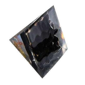 Orgone Pyramid Energy Generator Tower Home Reiki Healing Crystal 60x56x56mm Decorations