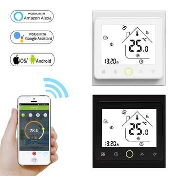 MINCO HEAT 95~250V WiFi Smart Thermostat Temperature Controller for Water Electr... (TYPE: WIFITYPE)