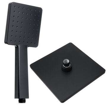 Black Vintage Matte Paint Shower Set Automatic Descaling And Pressurized Bathroom Rain Shower