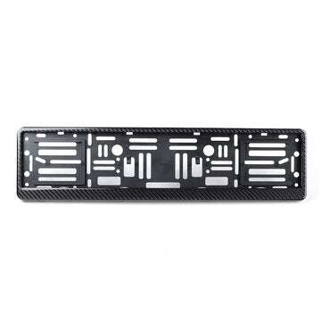 Real Carbon Fibre Euro License Number Plate Surround Holder Frame German