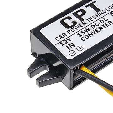 CPT-UL-1 Waterproof 12V to 5V 3A 15W DC to DC Converter Regulator CPT Car Power Converter Step Down