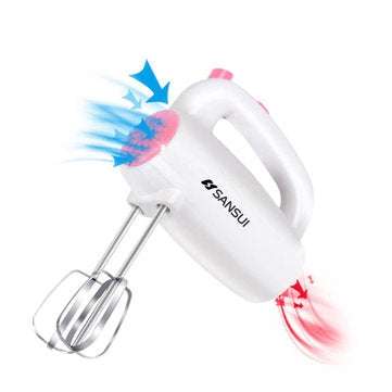 SANSUI S52 220V Mini Egg Beater Electric Mixer Hand-Held Egg Blender With 4 Different Type Stirrer