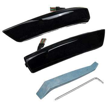 LED Dynamic Flowing Turn Signal Lights Side Wing Mirror Indicator Sequential Blinker Lamp For Ford F