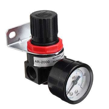 LAIZE AR2000 Air Pressure Regulator Pneumatic Pressure Regulator Valve G1/4 Port for Compressed Air