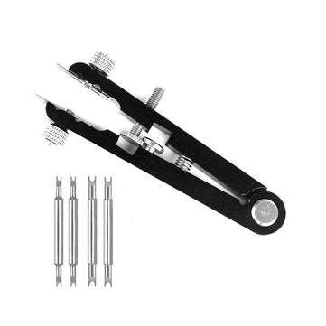 Replace Tools Tweezer Kits with 8 Pin Bracelet Spring Bar Standard Plier Remover ... (COLOR1: BLACK)