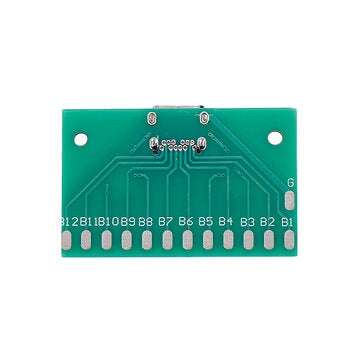 TYPE-C Female Test Board USB 3.1 with PCB 24P Female Connector Adapter For Measuring Current Conduct